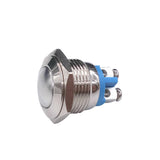 Maxbell 16mm 5/8" Metal Momentary Push Button Switch 3A/250V AC SPST 1NO Industrial Car Switch