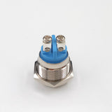 Maxbell 16mm 5/8" Metal Momentary Push Button Switch 3A/250V AC SPST 1NO Industrial Car Switch