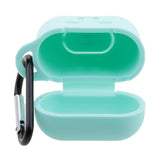 Maxbell Wireless Earphone Case Accessories, Silicone Protective Cover + Key Ring Clasp Set for Apple Airpods Teal