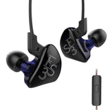 Maxbell KZ ES3 Armature+Dynamic Hybrid Dual Driver Earphones In-Ear Earbuds Purple