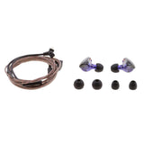 Maxbell KZ ES3 Armature+Dynamic Hybrid Dual Driver Earphones In-Ear Earbuds Purple