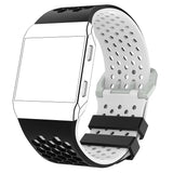 Maxbell Soft Silicone Strap Band Sport Bracelet for Ionic Smart Watch Black-White
