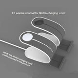 Maxbell 2 in 1 Desktop Station Charging Dock Holder for Apple iPhone iWatch Grey
