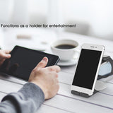 Maxbell 2 in 1 Desktop Station Charging Dock Holder for Apple iPhone iWatch Grey