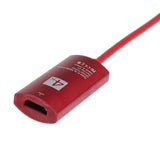 Max Aluminium USB Type C Male to HDMI 1080P HD HDTV Convert Cable Adapter Red