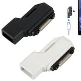 Maxbell Micro USB to Magnetic Charger Adapter for Sony Xperia Z1 Z2 Z3 Compact white