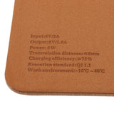 Maxbell QI Wireless Fast Charger Mouse Pad for iPhone X 8 7 Plus Galaxy S7/S8+ Brown