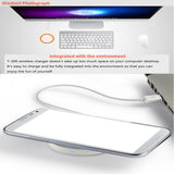 Max QI Universal Wireless Charger Charging Pad Smart Phone For Galaxy S6 white