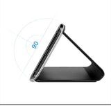 Max Slim Plated Mirror Smart View Flip Phone Case Cover For Samsung S9 plus