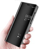 Max Slim Plated Mirror Smart View Flip Phone Case Cover For Samsung S9 plus