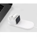 Max Two in One Desktop Wireless Charging Pad Station for Apple Watch Series 2/3 iPhone X/8/8 Plus Samsung Android