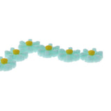 Max 10pcs Cut Daisy Flower Charms for cell phone decorations, clothes blue