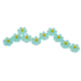 Max 10pcs Cut Daisy Flower Charms for cell phone decorations, clothes blue