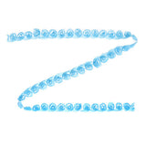 Max Cute Rose Flower Strap Charms for cell phone decorations, clothes blue