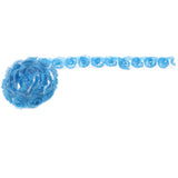 Max Cute Rose Flower Strap Charms for cell phone decorations, clothes blue