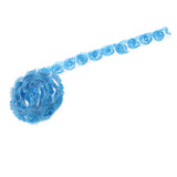 Max Cute Rose Flower Strap Charms for cell phone decorations, clothes blue
