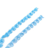 Max Cute Rose Flower Strap Charms for cell phone decorations, clothes blue
