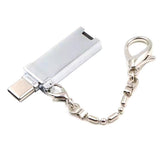Max Universal Metal USB Type C TF Card Reader OTG Adapter silver - Aladdin Shoppers