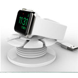 Max Portable Cable Winder Charge Dock Case Accessory For Apple Watch black