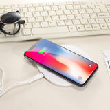 Max QI Wireless Fast Charger 10W Pad for Samsung S8 S9 iPhone X iPhone 8 Black