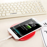 Max Fast Qi Wireless Charger Charging Pad For Samsung S8 S7 iPhone 6 7 8 X Red
