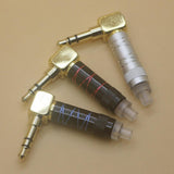 Maxbell 3.5mm Right Angle Male Plug Gold Plated Solder Connector for Phone Red
