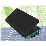 Max Solar Charger Power Bank 8000mAh Dual USB Charger for Phone Black and Blue