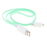 Maxbell Fashion LED Light Micro USB Data Cable Charging Cord For Android  green