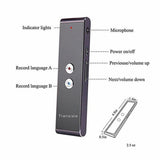 Maxbell Smart Language Translator Device Electronic Pocket Voice 33 Languages Brown