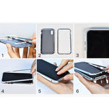 Maxbell Ultra Slim Protective Case with Metal Frame for iPhone 7 Black