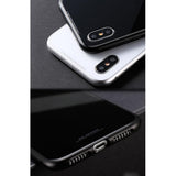 Maxbell Ultra Slim Protective Case with Metal Frame for iPhone 7 Black