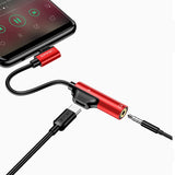 Max Type-c Elbow Adapter Charging Connector for Millet 6 Headset Note 3 Red