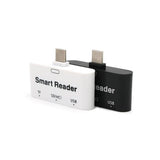Maxbell Type C USB3.0 high speed 3 in 1 SD TF Card reader for Samsung /Android Black