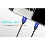 Max Maxb Micro USB Data Sync Fast Charging Cable for Android silver