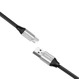 Max Maxb Micro USB Data Sync Fast Charging Cable for Android silver