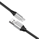 Max Maxb Micro USB Data Sync Fast Charging Cable for Android silver