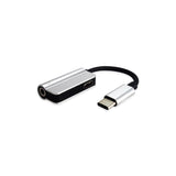 Max Type C to 3.5mm Headphone Audio Adapter and USB-C Charging Cable Silver