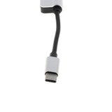Max Type C to 3.5mm Headphone Audio Adapter and USB-C Charging Cable Silver