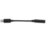Max Type c To 3.5mm Audio Cable Adapter Aux Headphone Jack For Samsung Black