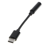 Max Type c To 3.5mm Audio Cable Adapter Aux Headphone Jack For Samsung Black