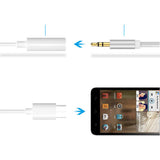 Max Type c To 3.5mm Audio Cable Adapter Aux Headphone Jack For Samsung Black