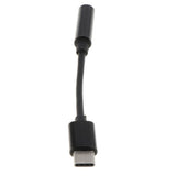Max Type c To 3.5mm Audio Cable Adapter Aux Headphone Jack For Samsung Black