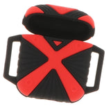 Maxbell Silicone Case Shockproof Cover for Apple Airpods Black and Red