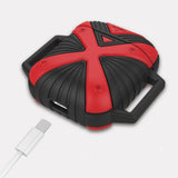 Maxbell Silicone Case Shockproof Cover for Apple Airpods Black and Red