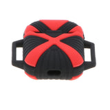 Maxbell Silicone Case Shockproof Cover for Apple Airpods Black and Red