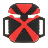 Maxbell Silicone Case Shockproof Cover for Apple Airpods Black and Red