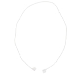 Maxbell Silicone Protective Cover Case with Metal Keychain for Apple AirPods White
