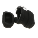 Maxbell Silicone Protective Cover Case with Metal Keychain for Apple AirPods Black