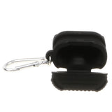 Maxbell Silicone Protective Cover Case with Metal Keychain for Apple AirPods Black