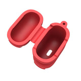 Maxbell Silicone Protective Cover Case with Metal Keychain for Apple AirPods Black